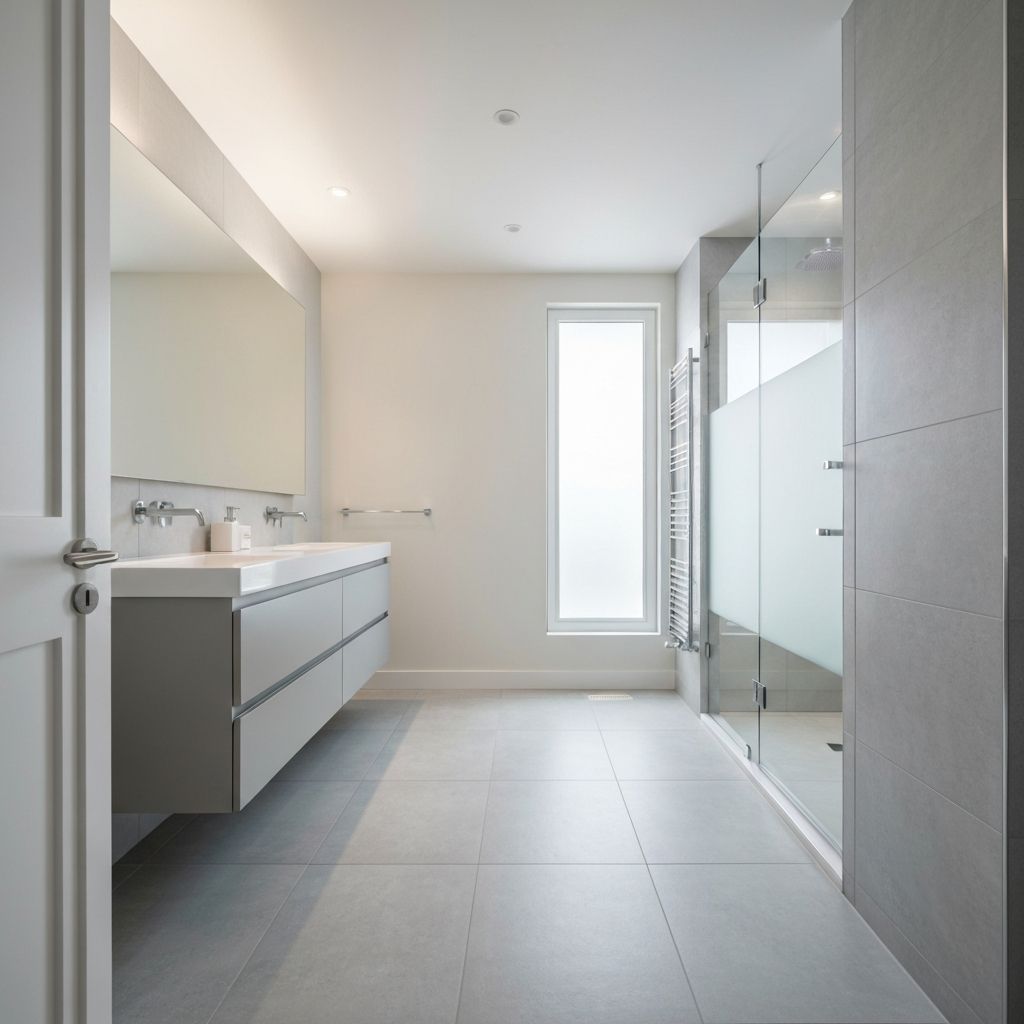 Contemporary bathroom with heated floors in Vellore Village